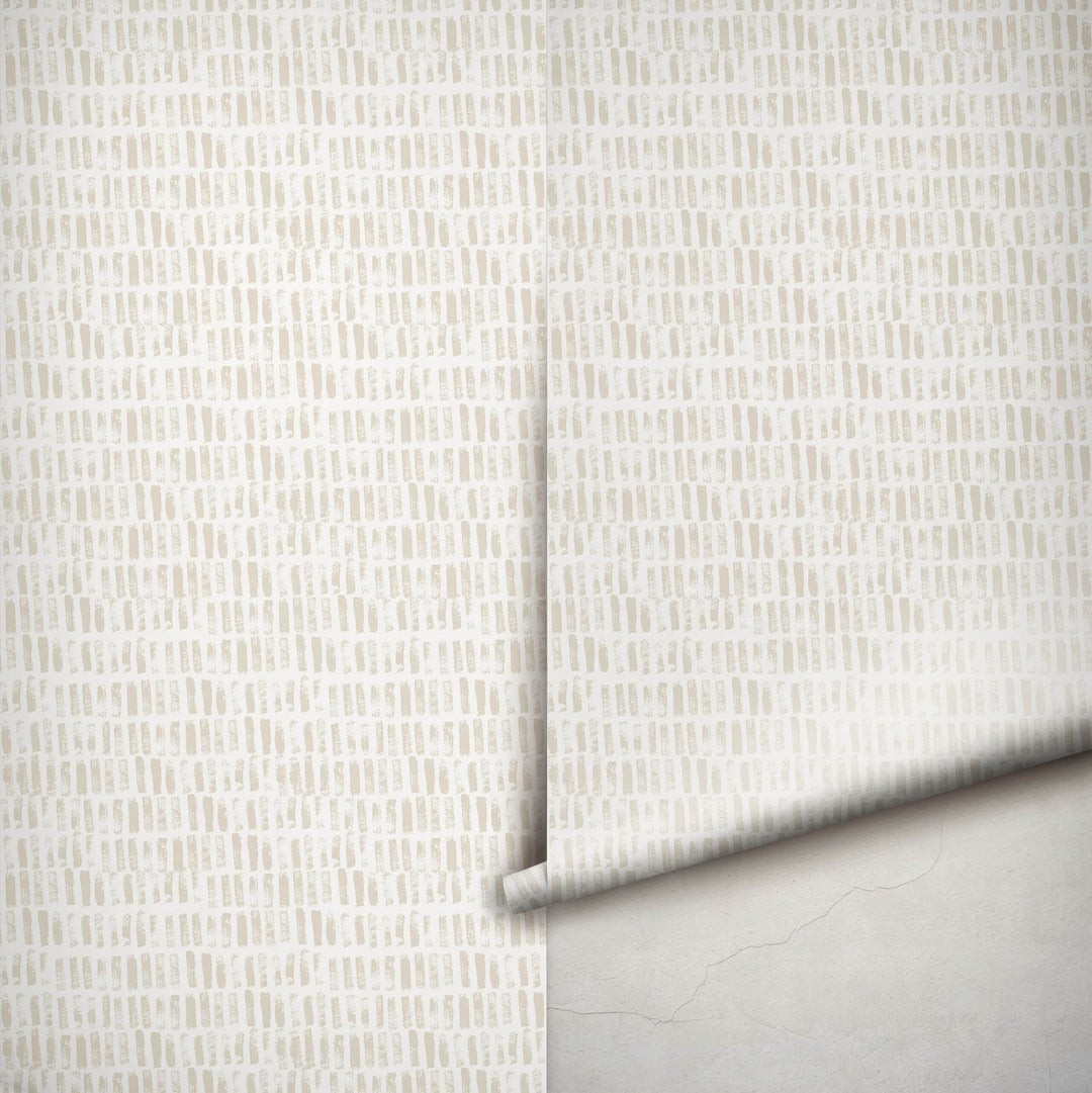 Paint Brush Dotted in Sand Wallpaper