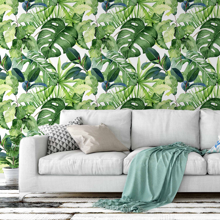 Follaje de la selva tropical