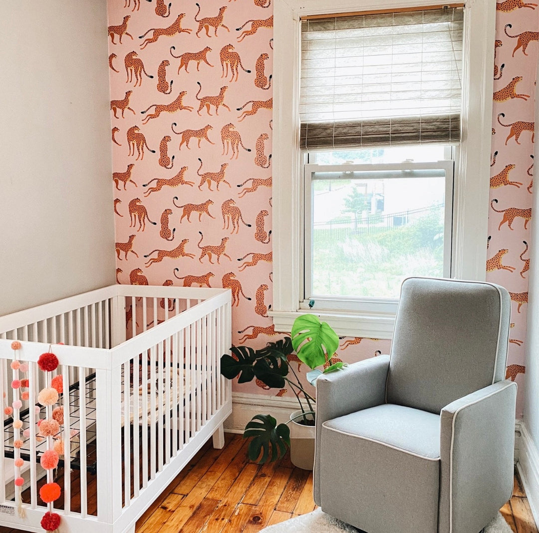 Pink Boho Cheetah Wallpaper