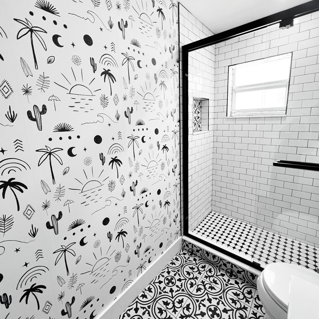 Wallpapering Bathrooms