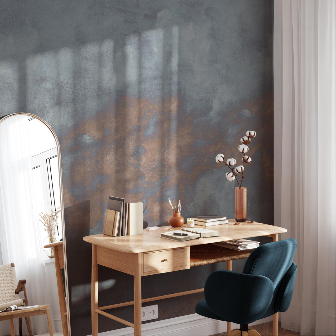 Minimal Ombre Clouds in Dusk Wallpaper Mural