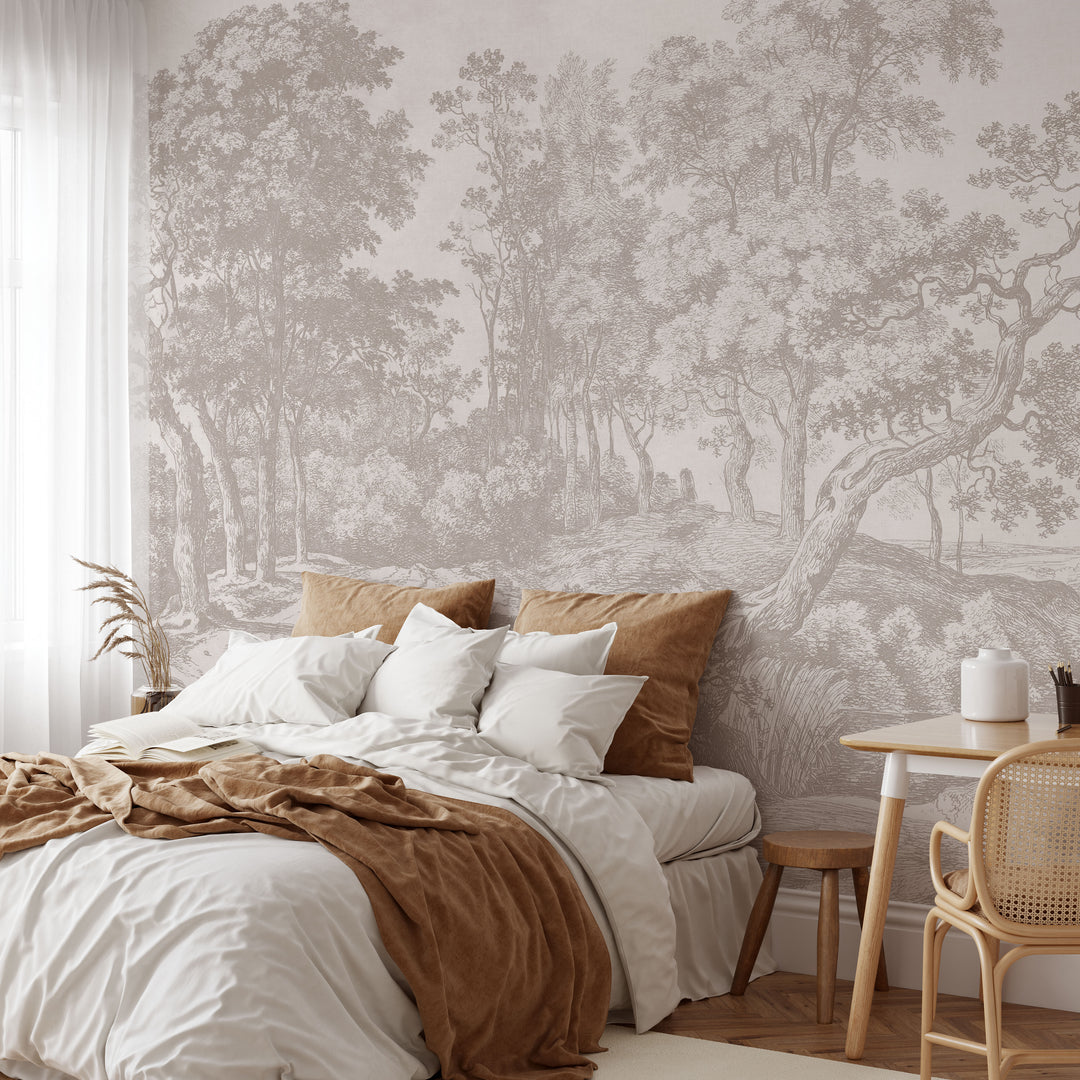 Vintage Forest Tapestry Wall Mural