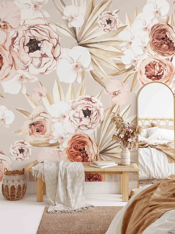 Mural bohemio romántico