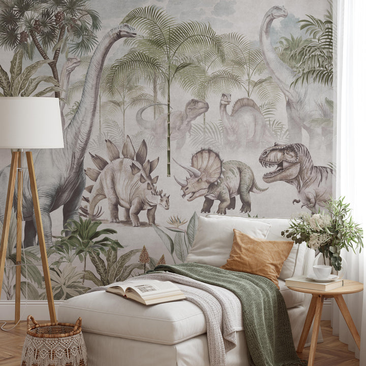 Prehistoric Safari Wallpaper Mural