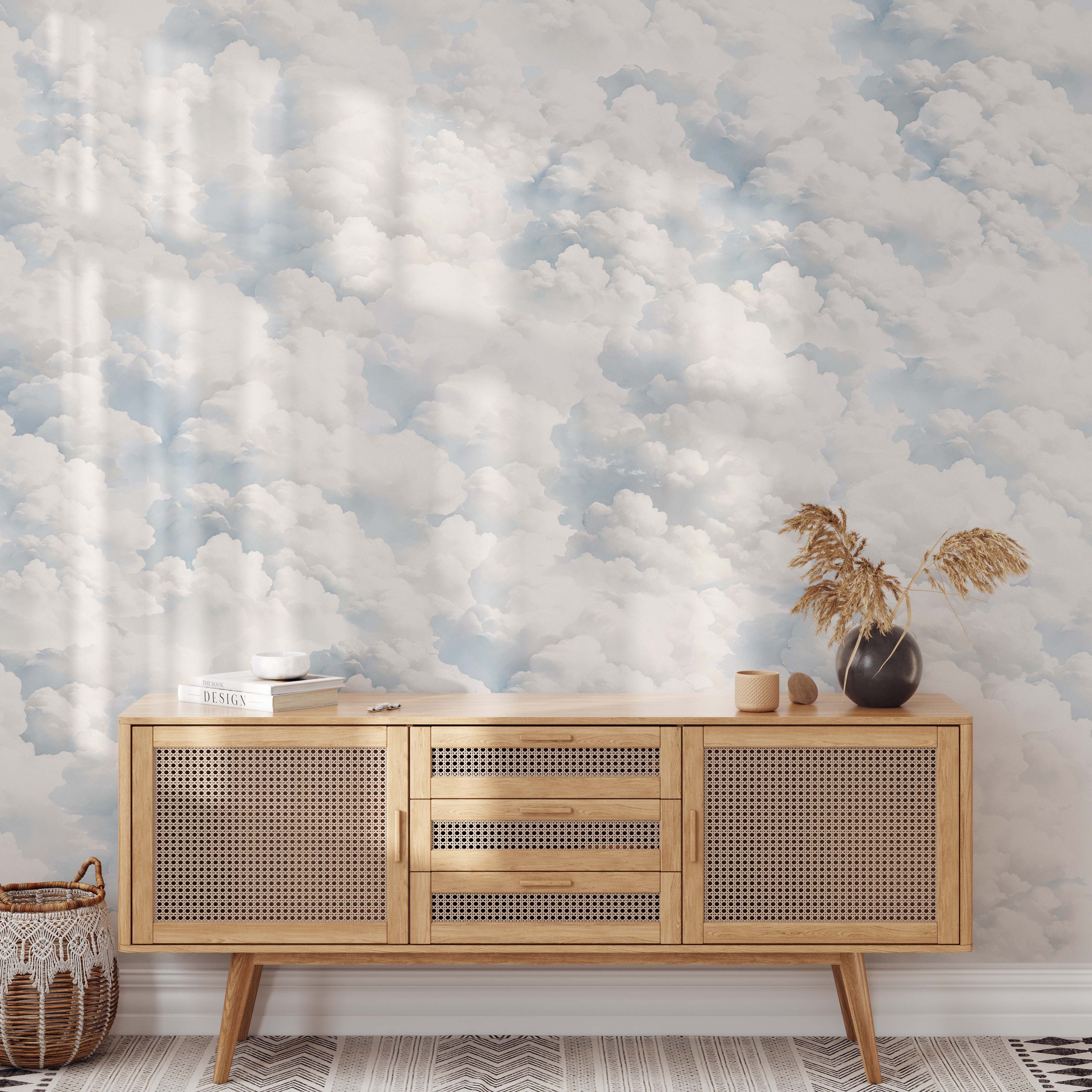 Whimsical Clouds Mural – Koko Art Shop