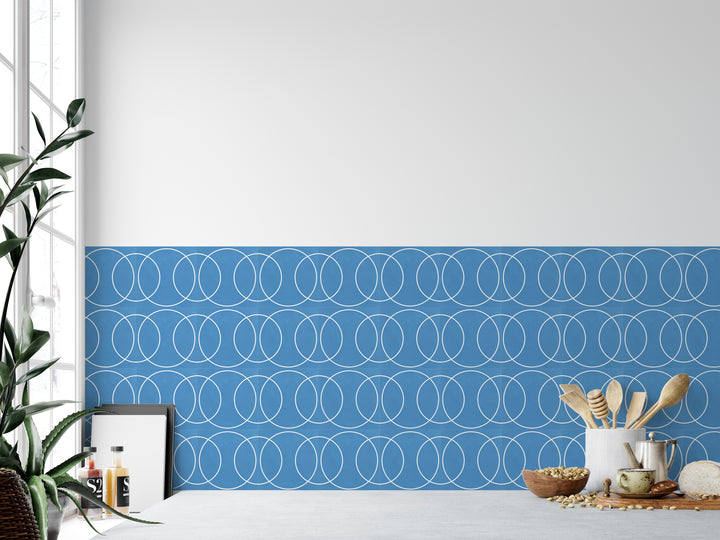 Pegatinas de vinilo con formas de círculos azules