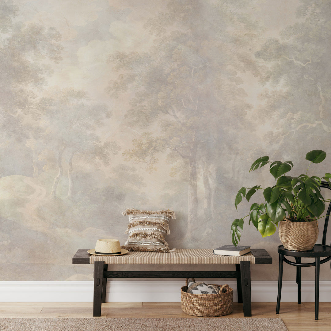 Mural al fresco envejecido 