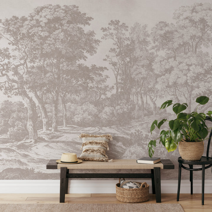 Vintage Forest Tapestry Wall Mural
