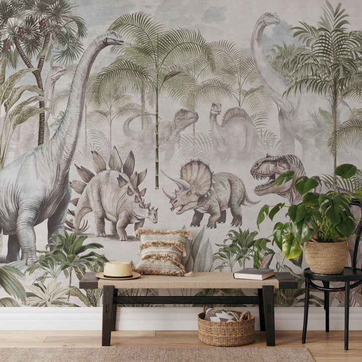 Prehistoric Safari Wallpaper Mural