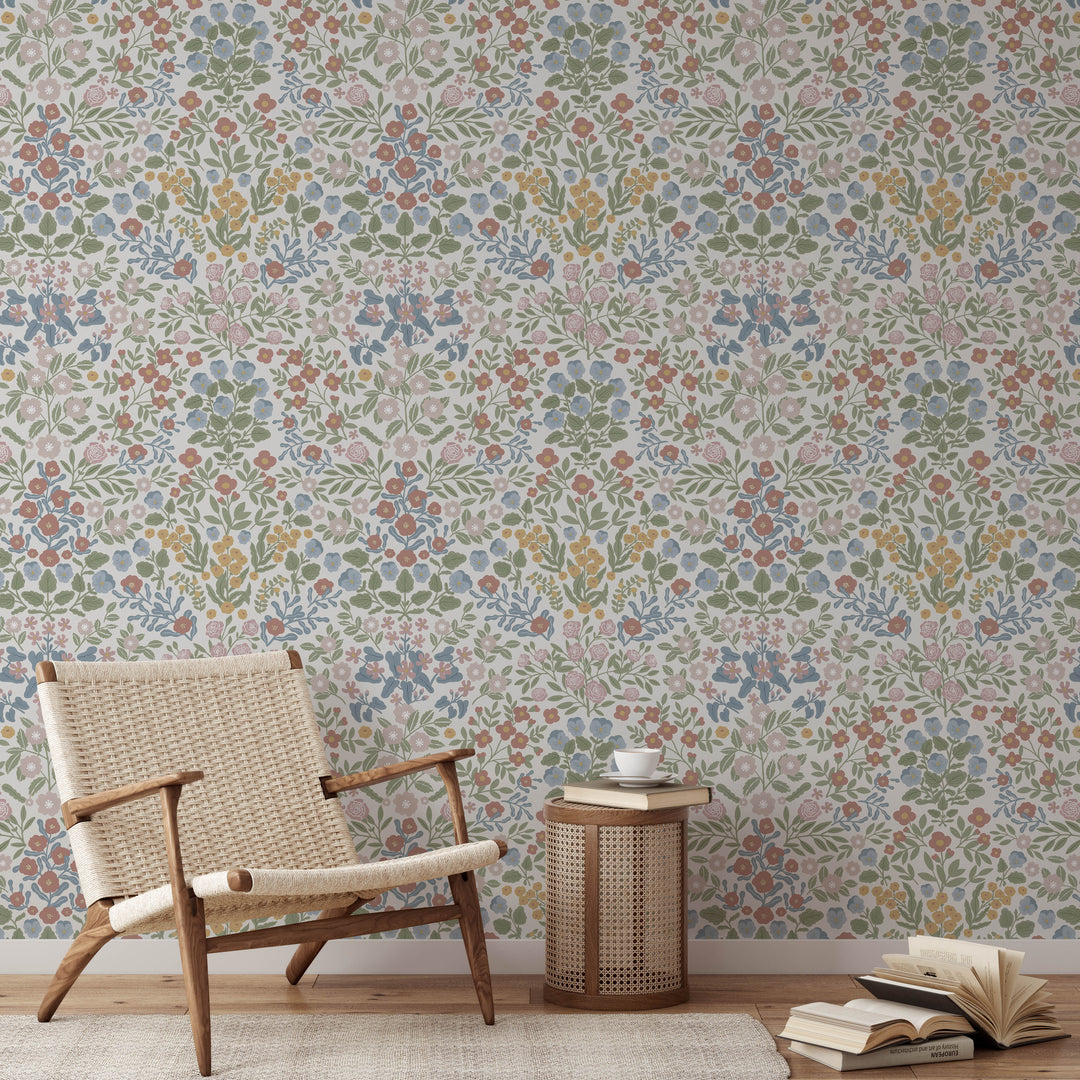 Countryside Dainty Garden Wallpaper