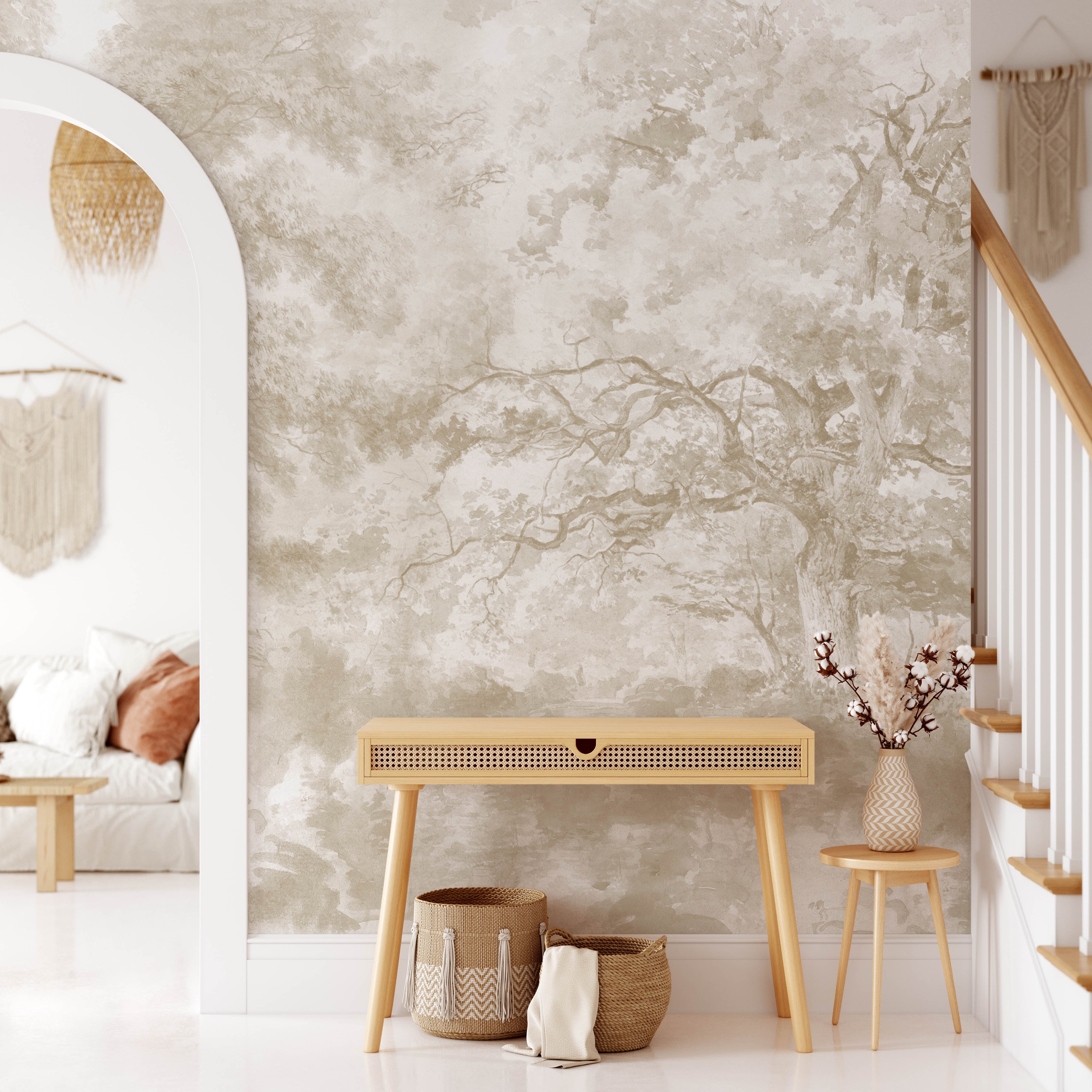 Antique Country Charm Wallpaper Mural – Koko Art Shop