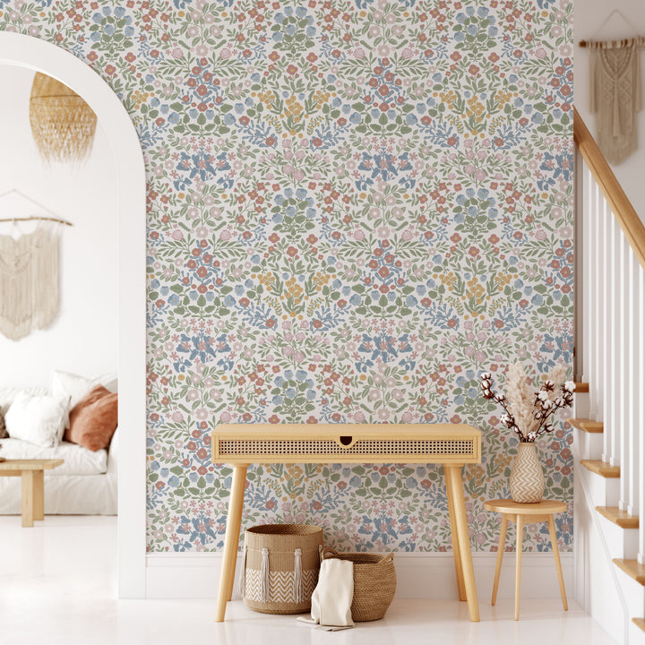 Countryside Dainty Garden Wallpaper