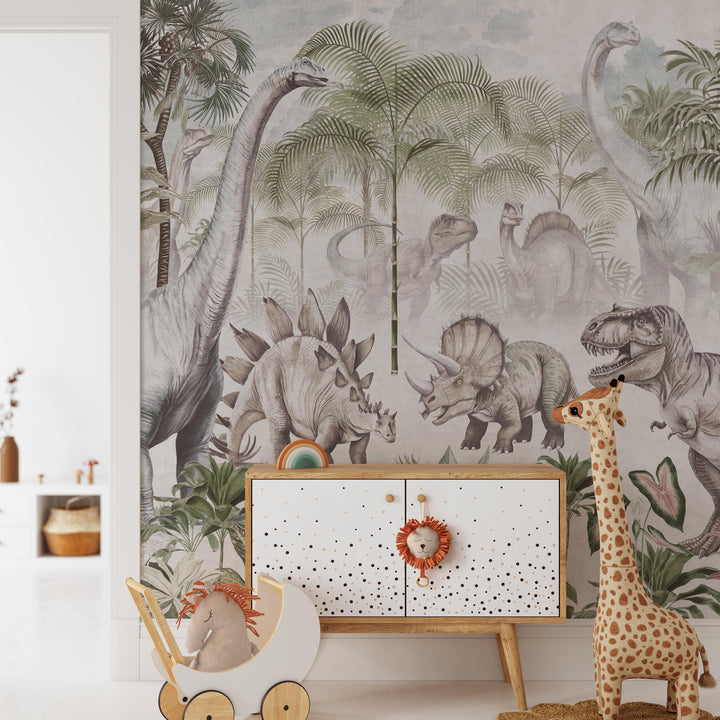 Prehistoric Safari Wallpaper Mural