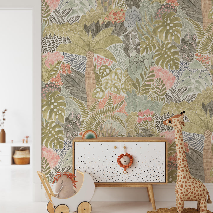 Magic Tropical Jungle Wallpaper Mural