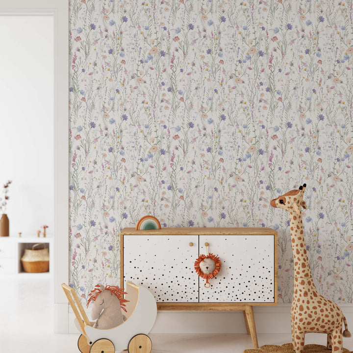 Wild Flowers Botanical Wallpaper
