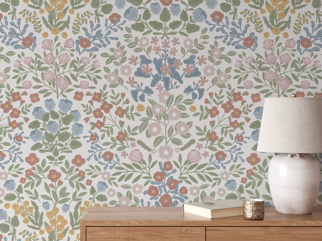Countryside Dainty Garden Wallpaper