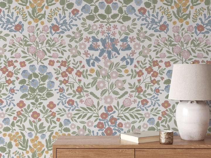 Countryside Dainty Garden Wallpaper