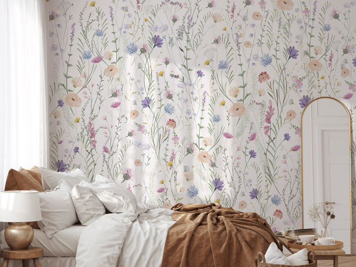 Wild Flowers Botanical Large Scale Mural