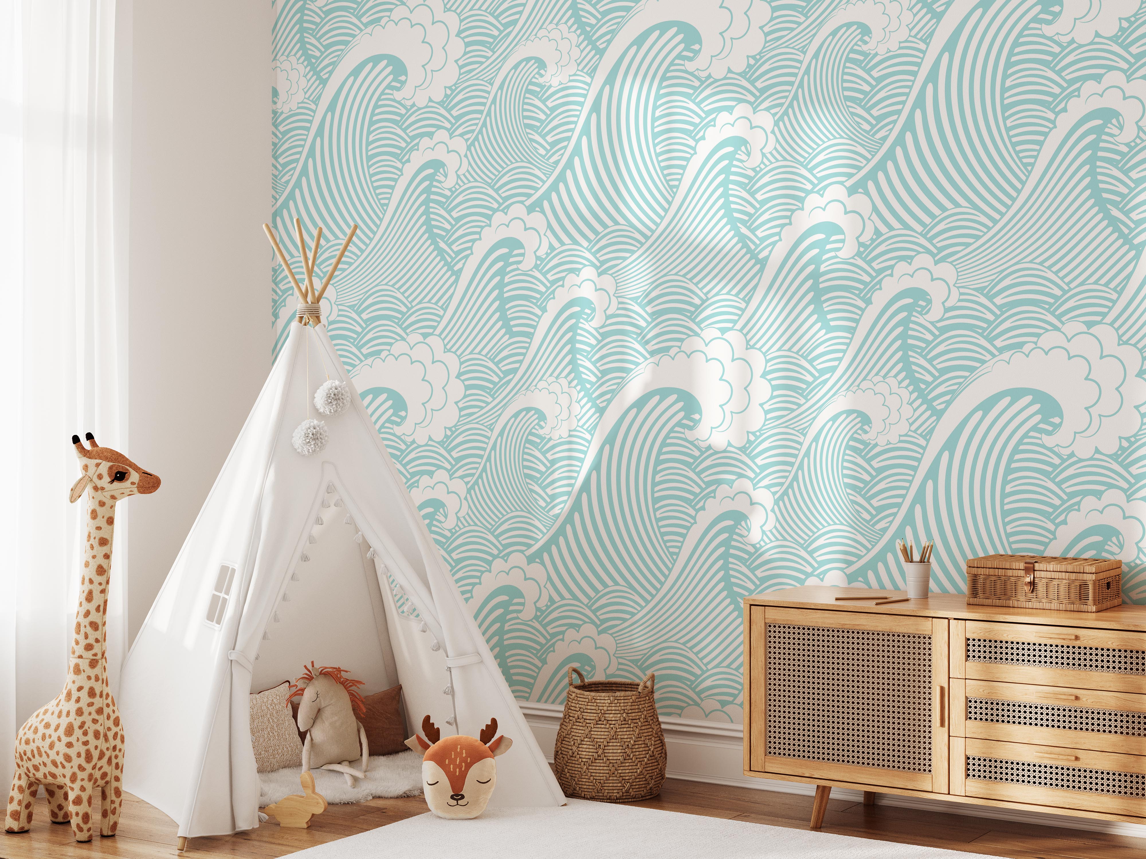 Ocean Waves Mural – Koko Art Shop