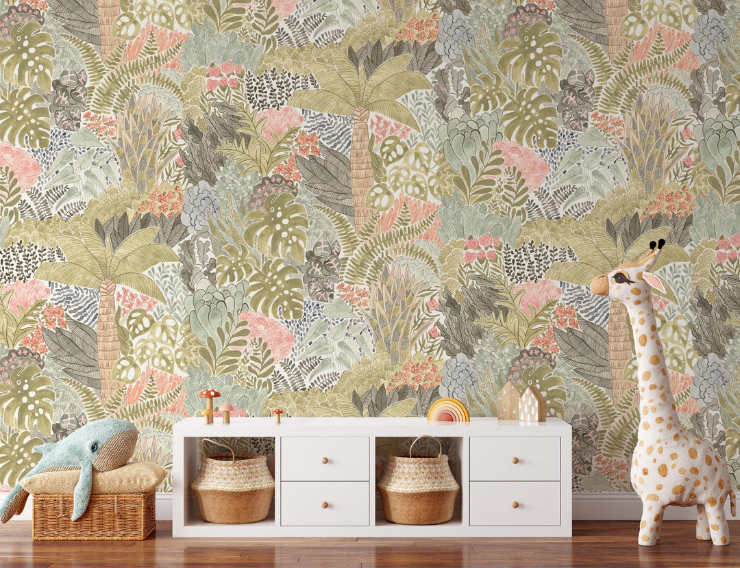 Magic Tropical Jungle Wallpaper Mural