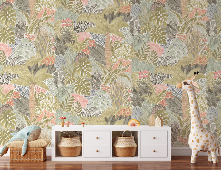 Magic Tropical Jungle Wallpaper Mural