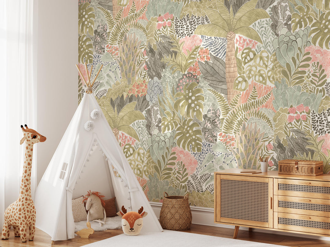 Magic Tropical Jungle Wallpaper Mural