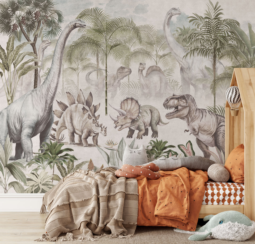 Prehistoric Safari Wallpaper Mural