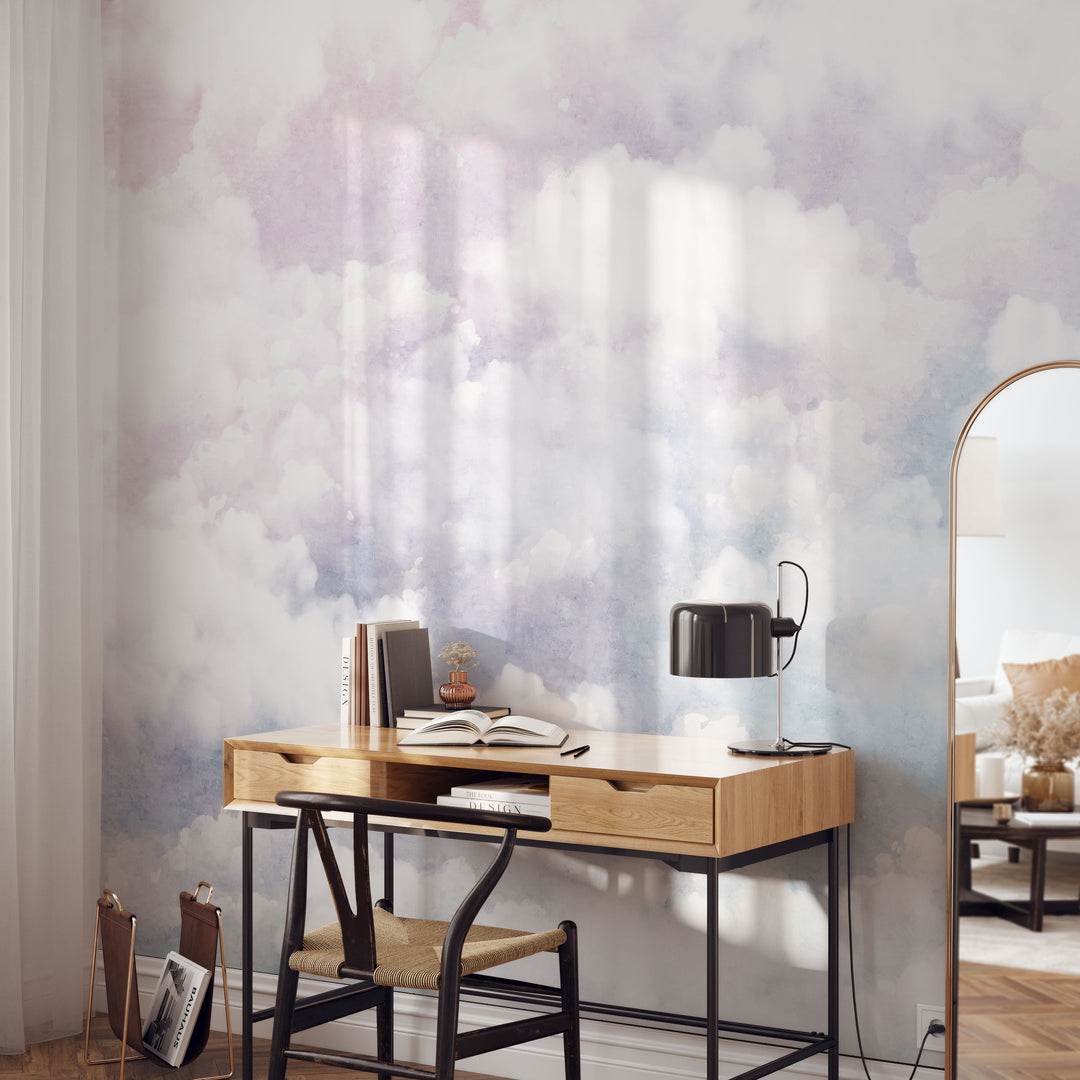 Heavenly  Sunset Clouds Mural