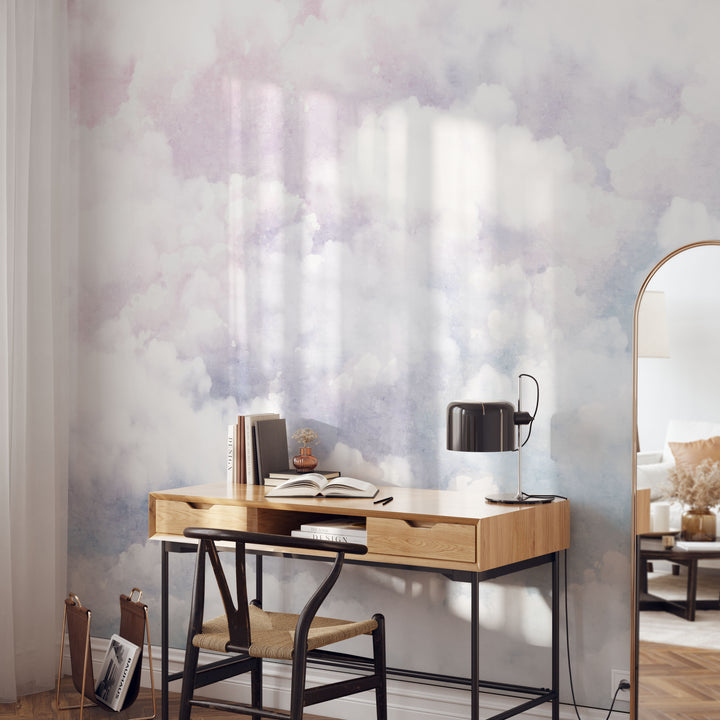 Heavenly  Sunset Clouds Mural