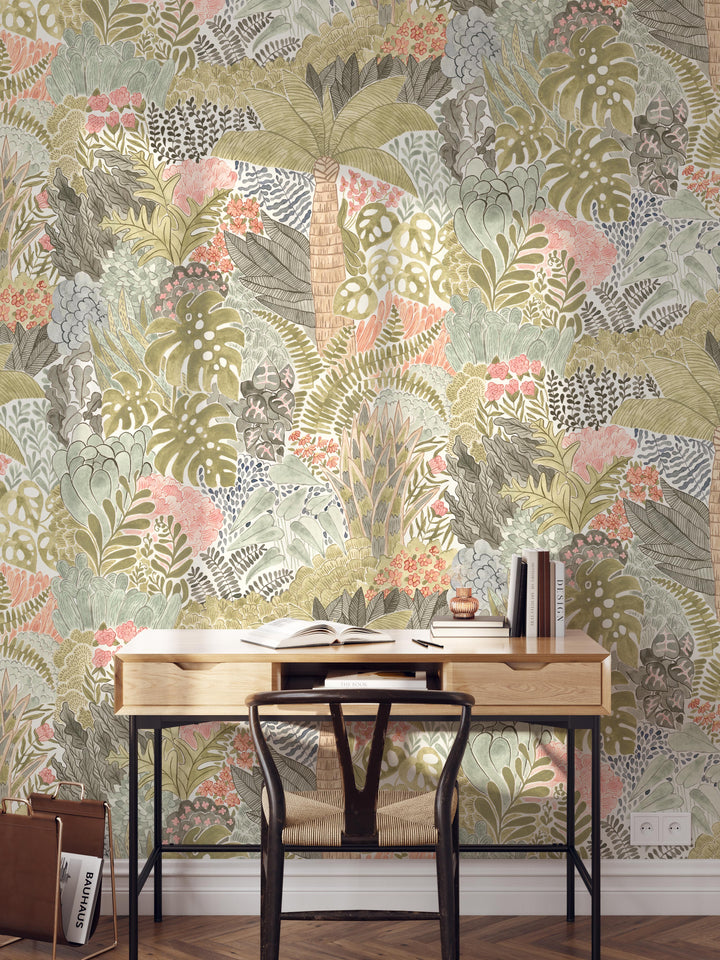 Magic Tropical Jungle Wallpaper Mural