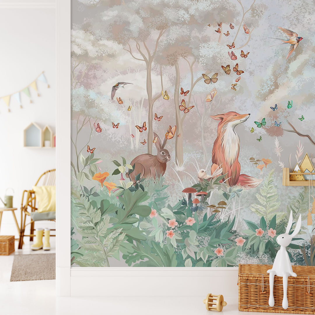 Enchanting Forest Scene Mural