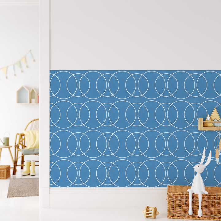 Pegatinas de vinilo con formas de círculos azules