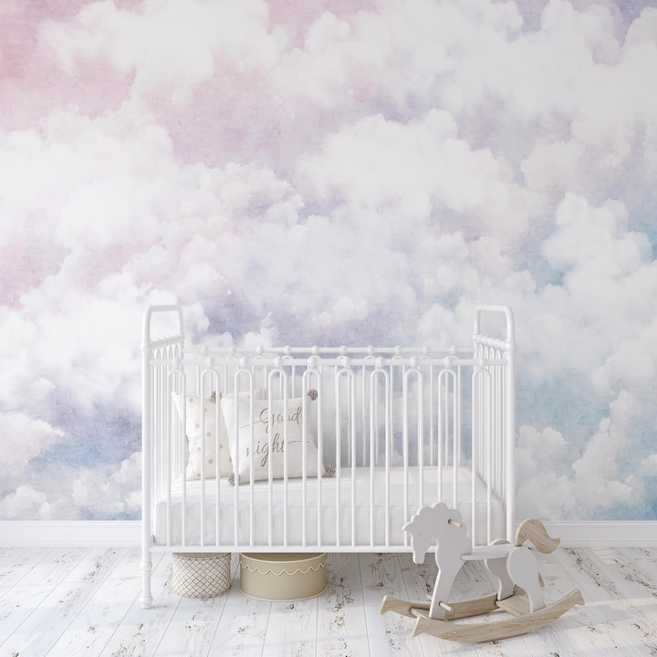 Heavenly  Sunset Clouds Mural