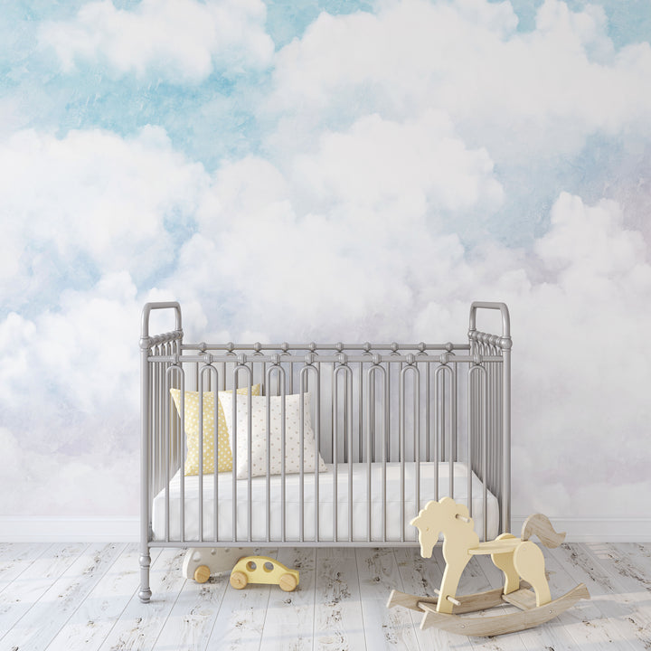 Light Blue and Mauve Vintage Cloud