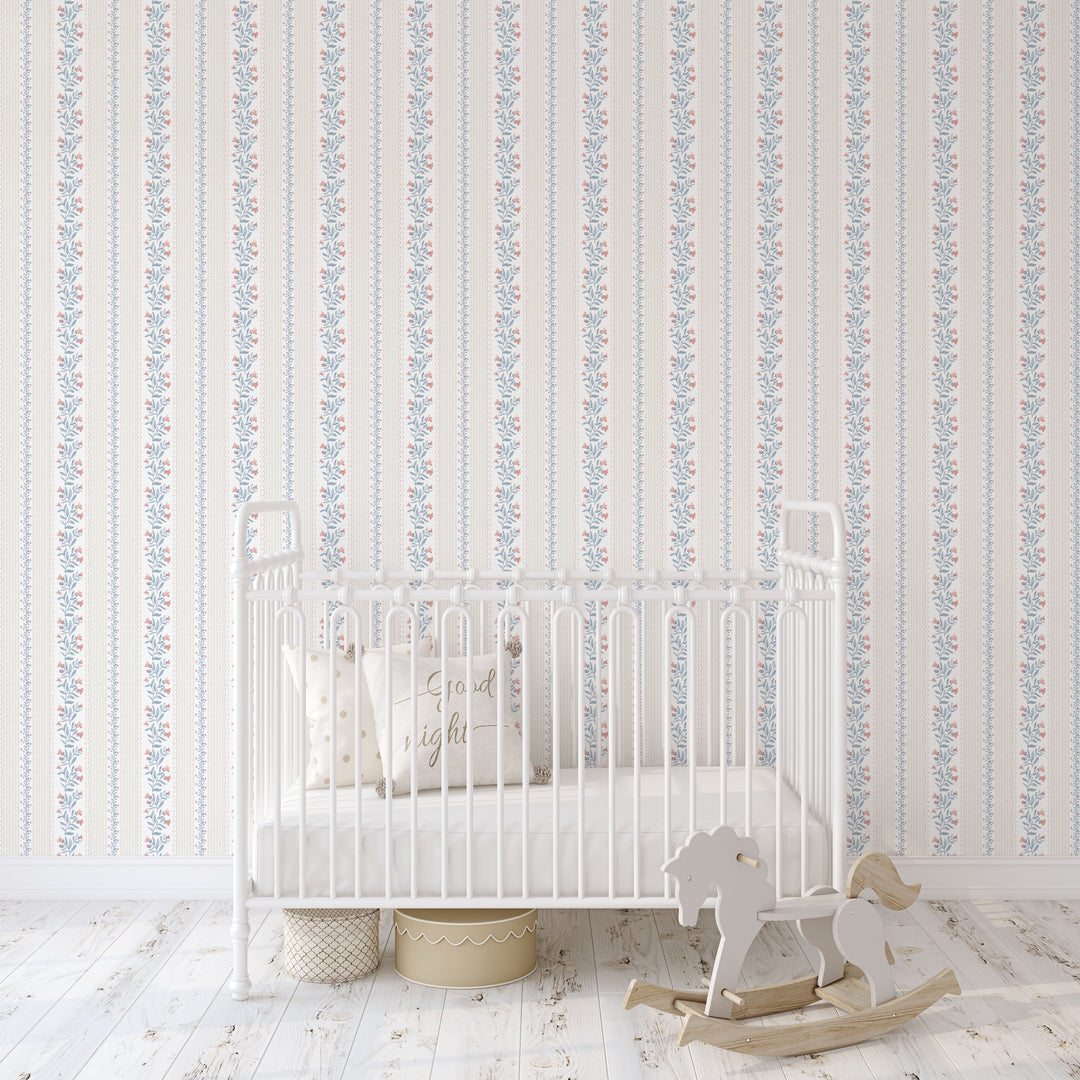 Dainty Floral Rhyme Wallpaper