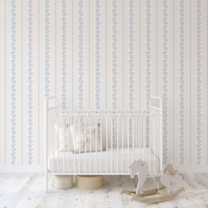 Dainty Floral Rhyme Wallpaper