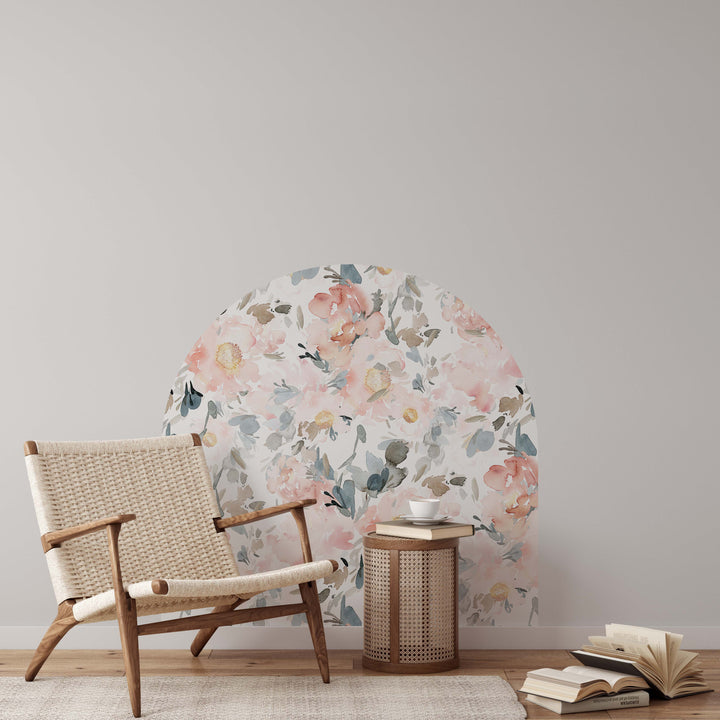 Calcomanía de pared con arco floral de Harper