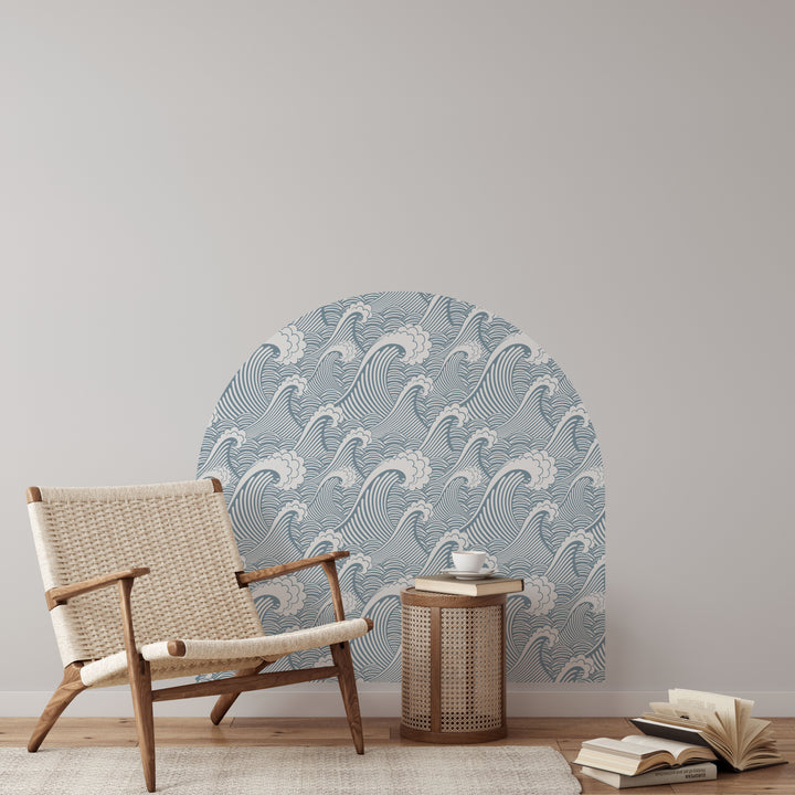 Ocean Waves Arch Wall Decal