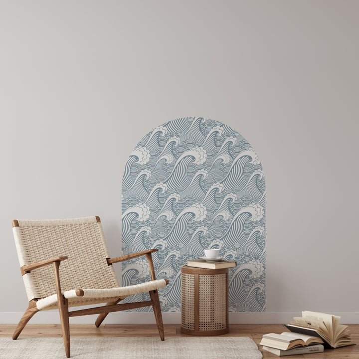Ocean Waves Arch Wall Decal