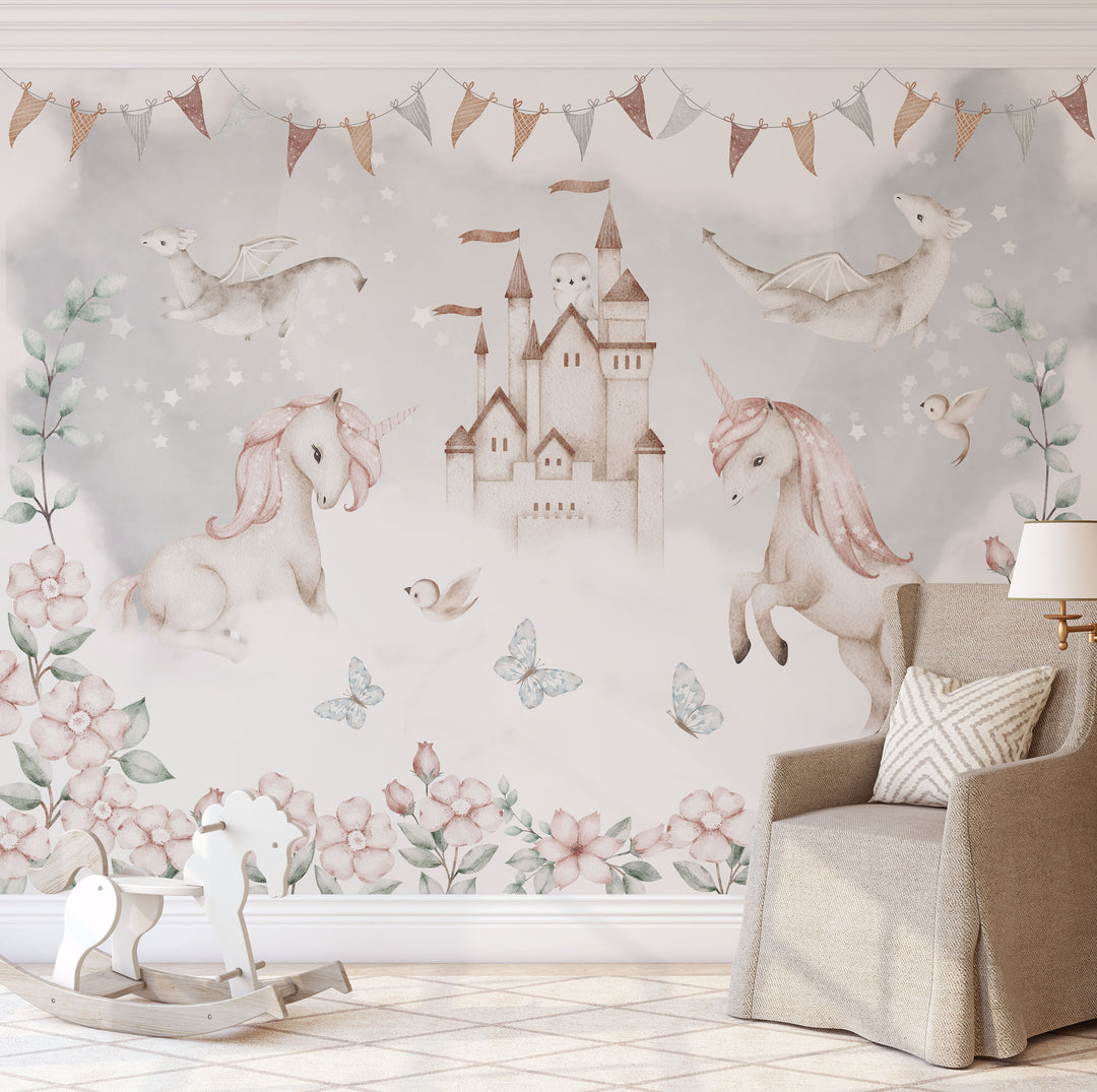 Unicorns and Dragons Mural