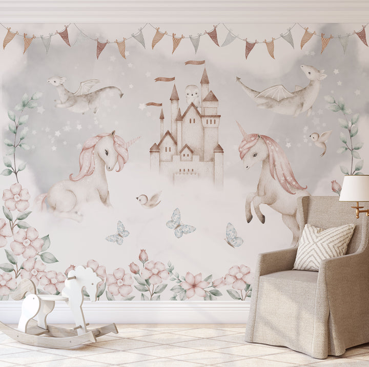 Unicorns and Dragons Mural