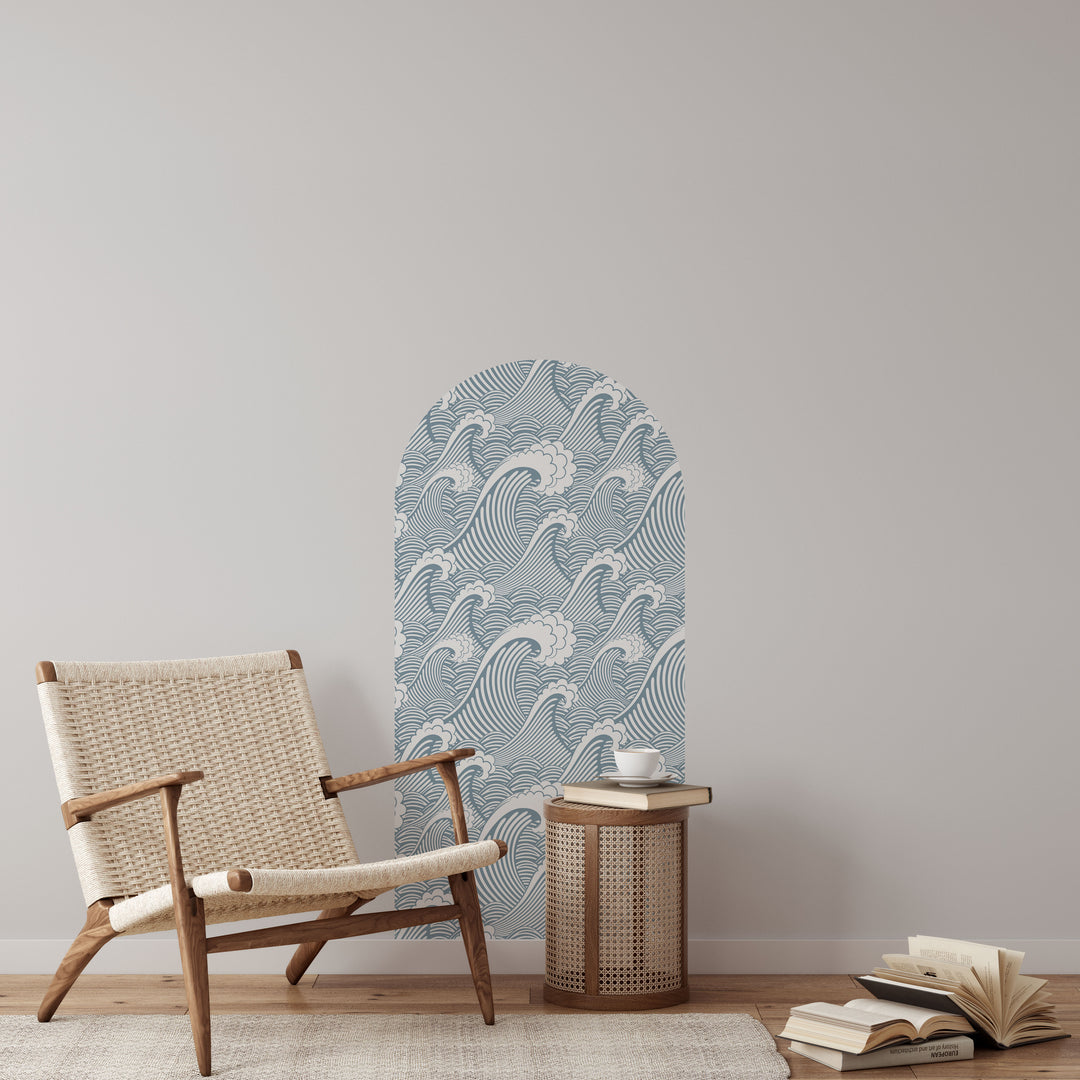 Ocean Waves Arch Wall Decal