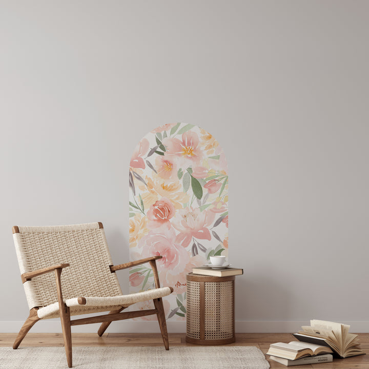 Calcomanía de pared con arco de jardín Sunshine