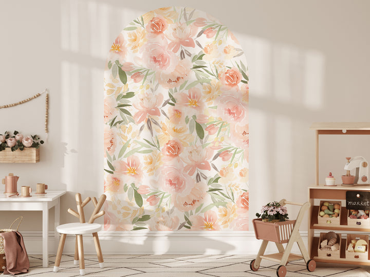 Calcomanía de pared con arco de jardín Sunshine
