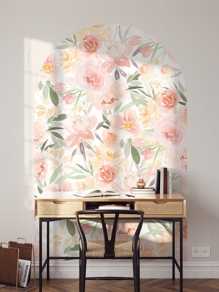 Calcomanía de pared con arco de jardín Sunshine