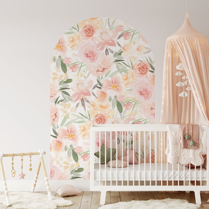 Calcomanía de pared con arco de jardín Sunshine