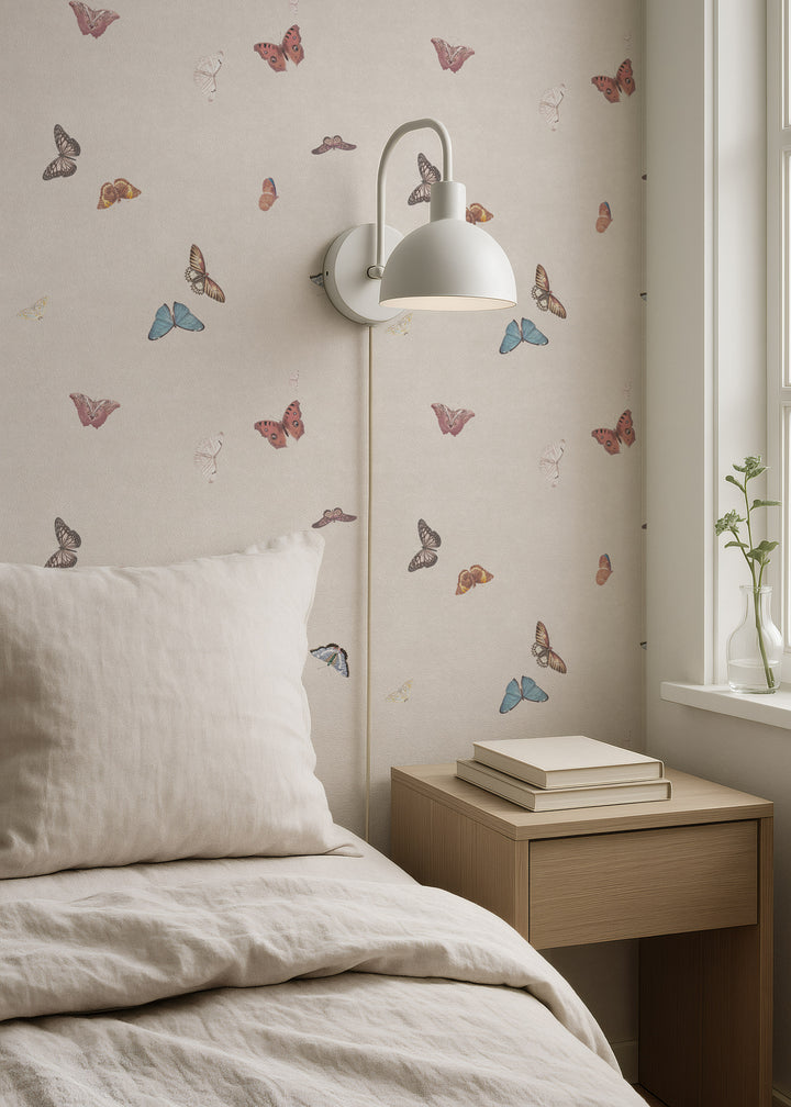 Vintage Butterfly Wallpaper - Neutral