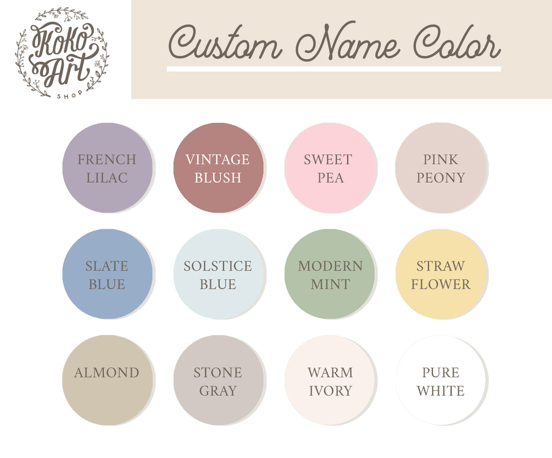 Delicate Pinky Floral Custom Round Name