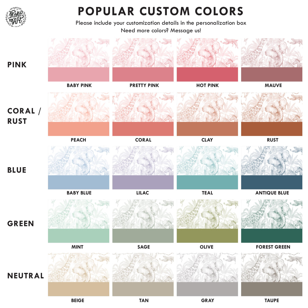 Gentle Safari Wallpaper Mural