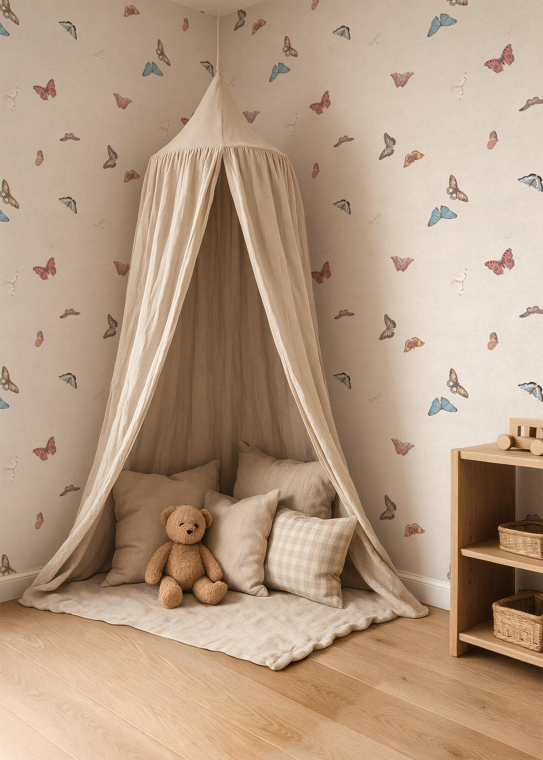 Vintage Butterfly Wallpaper - Neutral